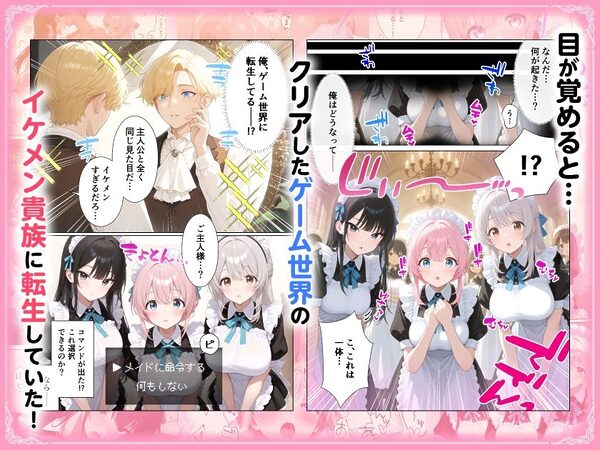メイドハーレムゲーム転生！！オタクの僕がイケメン貴族になってメイド達を攻略する話 画像2